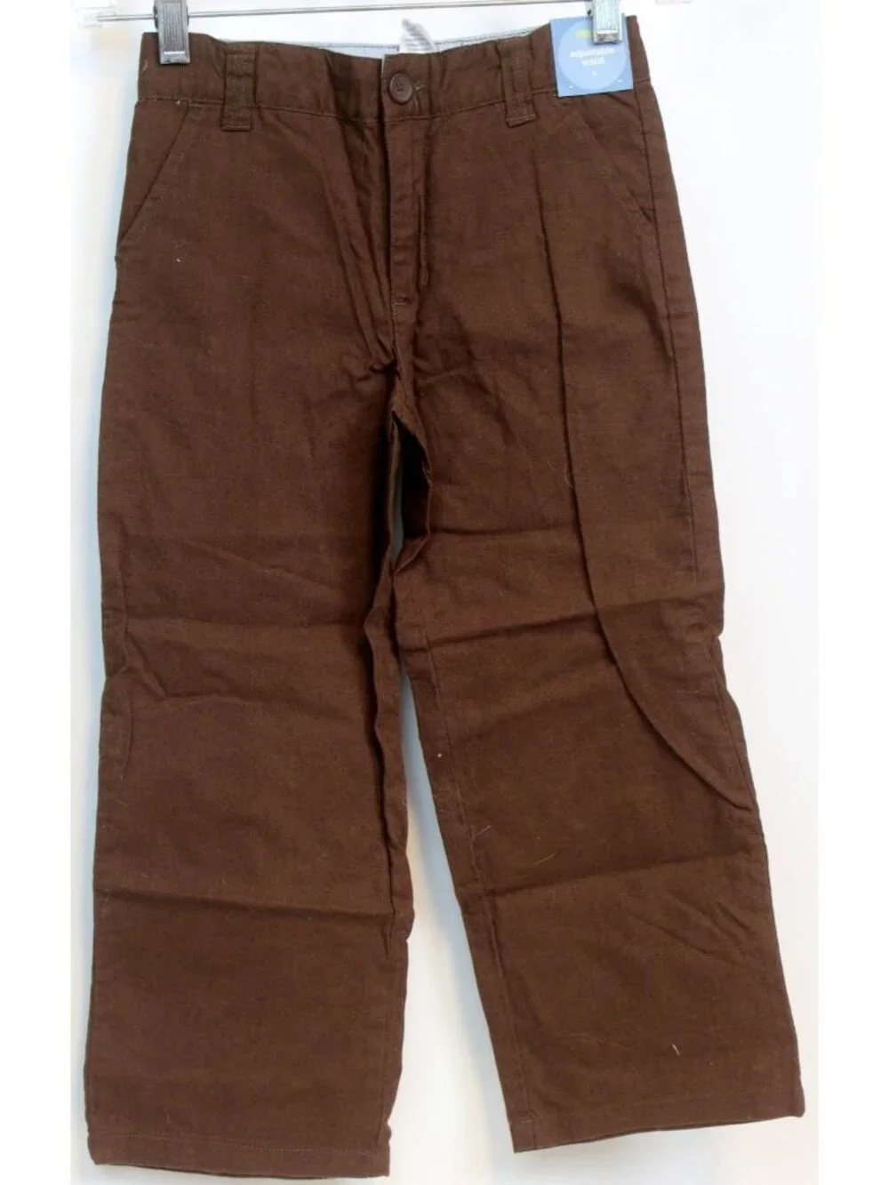 2008 Gymboree Aviator Easter Boys 2pc Cable Sweater Vest Brown Linen Pants sz 6